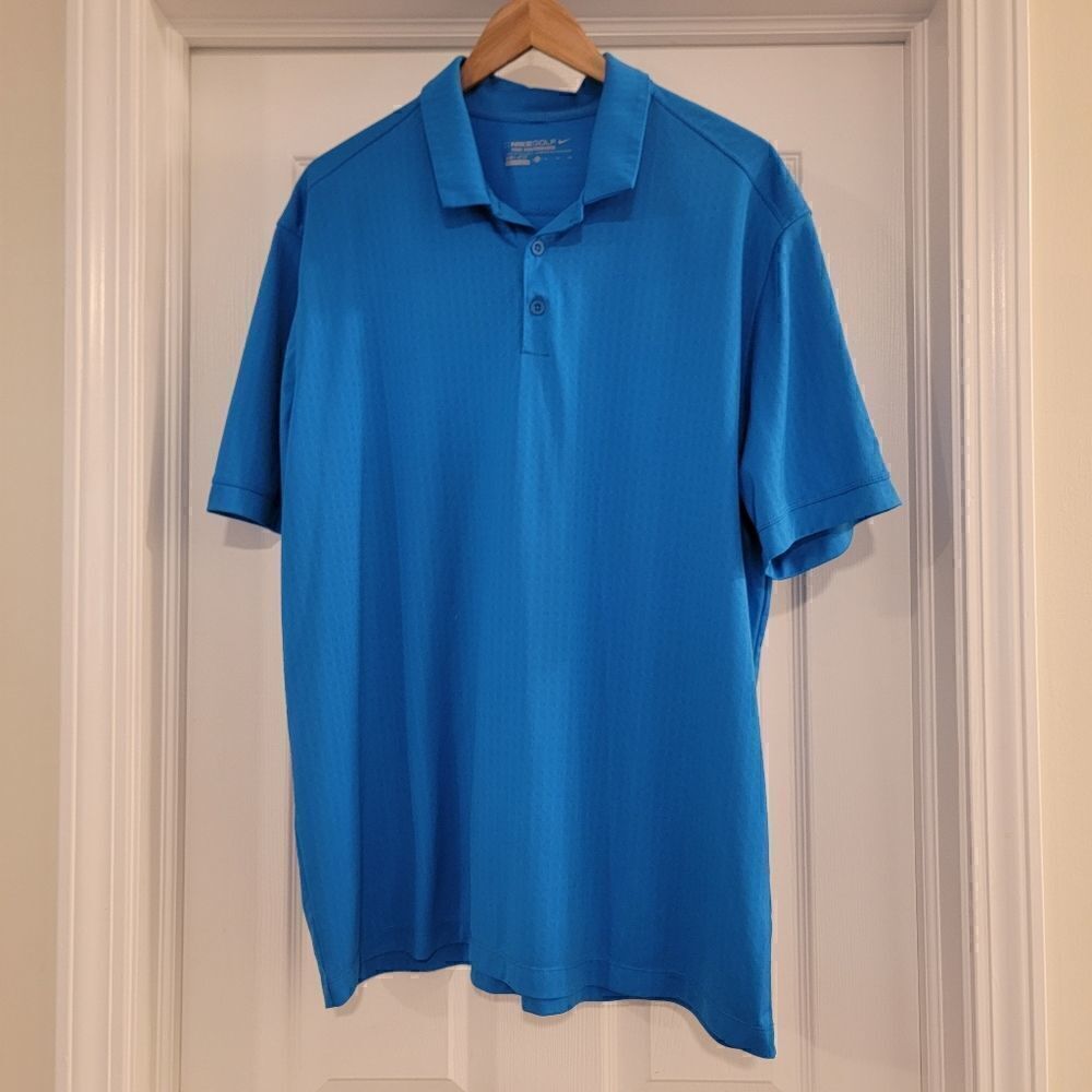 Nike Golf Tour Performance dri fit polo shirt blue size XL